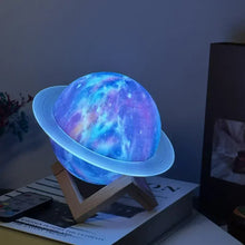Load image into Gallery viewer, Galaxy Saturn Bluetooth Speaker with Night Light
