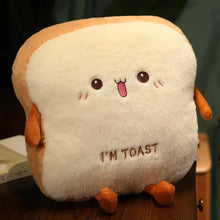 Load image into Gallery viewer, Toast Plush Hand Warmer Pillow Nap Cushion
