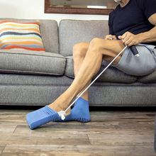 Load image into Gallery viewer, Sock Aid with Extended Handles and Sponge Lining
