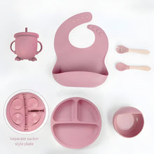 Load image into Gallery viewer, Silicone Feeding Set for Independent Baby Mealtime
