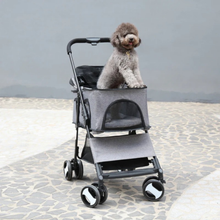 Load image into Gallery viewer, Large Pet Stroller Carrier with Detachable Cart and Rain Cover
