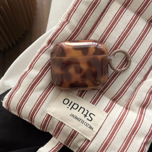 Load image into Gallery viewer, Leopard Amber Tortoiseshell Protective Case for AirPods
