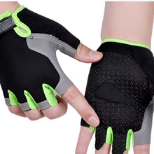 Load image into Gallery viewer, Breathable Anti Slip Shock Absorbing Half Finger Cycling Gloves
