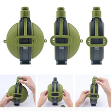 Load image into Gallery viewer, Foldable Silicone Water Bottle with Compass
