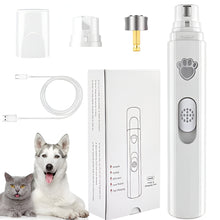 Load image into Gallery viewer, Rechargeable Electric Dog Nail Grinder with Polisher Wheel for Small and Large Pets

