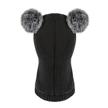 Load image into Gallery viewer, Cute Kids Winter Balaclava with Double Pom Poms
