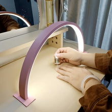 Load image into Gallery viewer, Arc Desk Lamp with LED Panel and Adjustable Color Temperature
