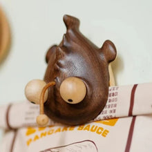 Load image into Gallery viewer, Anglerfish Snack Clip and Fridge Magnet Solid Walnut
