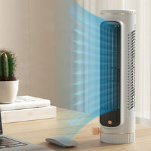Load image into Gallery viewer, USB Rechargeable Desktop Tower Fan – Ultra-Quiet 3-Speed Circulator with Wide-Angle Airflow
