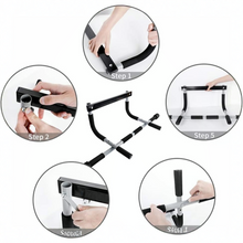 Load image into Gallery viewer, Premium Doorway Pull Up Bar, Multi-Grip, Heavy-Duty Steel Construction, 440 lbs Capacity
