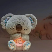 Load image into Gallery viewer, Anxiety Relief Koala Plush Toy with Music, Lights and Rhythmic Breathing Motion
