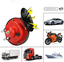 Load image into Gallery viewer, Dual Tone Vehicle Horn with Snail Design for Cars and Trucks
