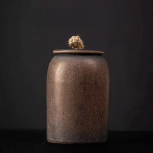 Load image into Gallery viewer, Ceramic Tea Caddy Airtight Storage Jar for Tea Coffee or Candy
