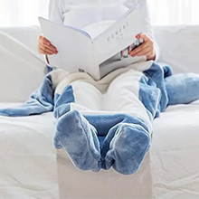 Load image into Gallery viewer, Shark Fleece Hooded Blanket
