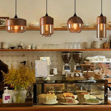 Load image into Gallery viewer, Arven Scandinavian Pendant Lamp, Glass and Metal Design
