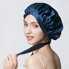 Load image into Gallery viewer, All-Night Silk Bonnet - Stays On All Night Guaranteed
