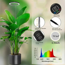 Load image into Gallery viewer, Full Spectrum Ring Grow Light with Adjustable Brightness and Telescoping Stand
