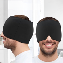 Load image into Gallery viewer, Therapeutic Gel Cooling Cap Hot &amp; Cold Head Wrap with Eye Mask
