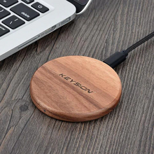 Load image into Gallery viewer, Fast Charging Wireless Charger (Wood)

