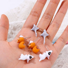 Load image into Gallery viewer, Cute Animal Cartoon Clay Stud Earrings – 1 Pair
