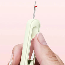Load image into Gallery viewer, 2 in 1 Needle Threader Tool with Cutter for Easy Sewing
