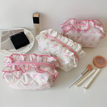 Load image into Gallery viewer, Butterfly Bow Lace Makeup Bag for Women
