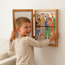 Load image into Gallery viewer, Kids Picture Frame That Holds Up to 150 Drawings
