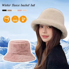 Load image into Gallery viewer, Plush Winter Bucket Hat for Women
