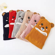 Load image into Gallery viewer, Animal Kids Winter Hat Knit Beanie
