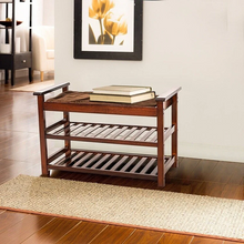 Load image into Gallery viewer, Large Capacity Cushioned Entryway Shoe Storage Rack Bench
