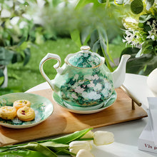 Load image into Gallery viewer, Exquisite Ceramic Tea and Coffee Set with Hand‑Painted Art and Matching Dish
