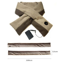 Load image into Gallery viewer, Heated Neck Scarf with Rechargeable Battery and Three Heat Settings

