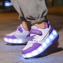Load image into Gallery viewer, GlowRiders Roller Sneakers with LED Lights for Kids
