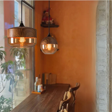 Load image into Gallery viewer, Arven Scandinavian Pendant Lamp, Glass and Metal Design
