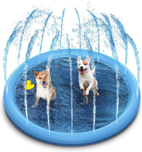 Load image into Gallery viewer, Summer Dog Splash Pad with Sprinkler – 60"/67" Outdoor Cooling Fountain Mat
