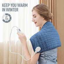 Load image into Gallery viewer, Heating Pad with Six Temperature Settings and Auto Shutoff Timer, 24x12 inches

