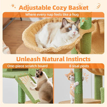 Load image into Gallery viewer, Cat Tree Scratching Post Original Design Green Cactus
