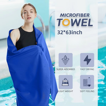Load image into Gallery viewer, Quick-Dry Microfiber Towel for Travel, Sports, Gym, Beach &amp; Yoga

