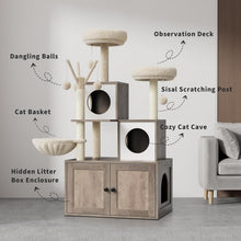Load image into Gallery viewer, Cat Tree Furniture for Indoor Cats, Modern Design
