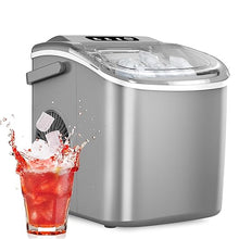 Load image into Gallery viewer, Portable Countertop Ice Maker – Efficient, Self-Cleaning Machine with Ice Scoop and Basket
