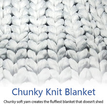 Load image into Gallery viewer, DIY Knitting Blanket Kit With Soft Hypoallergenic Acrylic Yarn

