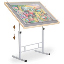 Load image into Gallery viewer, Adjustable Puzzle Table with Drawers for up to 1500 Pieces
