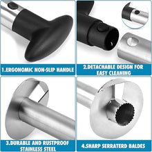 Load image into Gallery viewer, Pineapple corer and slicer tool – stainless steel 3-in-1 peeler, cutter &amp; wedger for kitchen use
