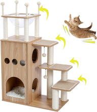 Load image into Gallery viewer, Cat Tree Tower Indoor Furniture, Modern Design
