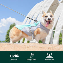 Load image into Gallery viewer, Summer Reflective Dog Cooling Vest &amp; Quick-Release Harness
