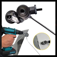 Load image into Gallery viewer, Electric Drill Sheet Metal Cutter Nibbler Attachment for Clean Plate Cutting
