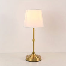Load image into Gallery viewer, Cordless Table Lamp with Touch Dimming and Fabric Shade
