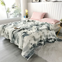 Load image into Gallery viewer, Tie-Dye Ultra Soft Faux Rabbit Fur Throw Blanket

