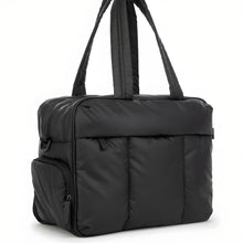 Load image into Gallery viewer, Puffer Duffle Bag with Quilted Polyester Shell and Dual Top Handles
