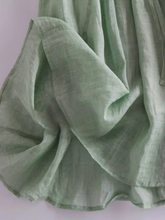 Load image into Gallery viewer, Cotton and linen ruffle dress
